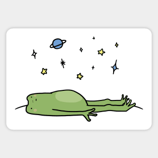 Frog under stars Sticker